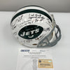 1969 New York Jets Super Bowl Champs Team Signed Authentic Game Helmet Steiner