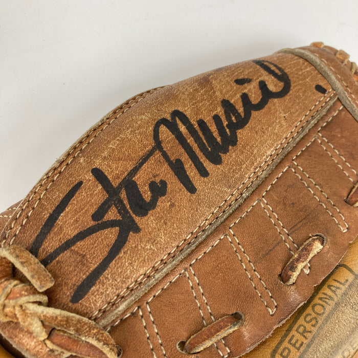 Stan Musial Signed 1950's Baseball Glove JSA COA