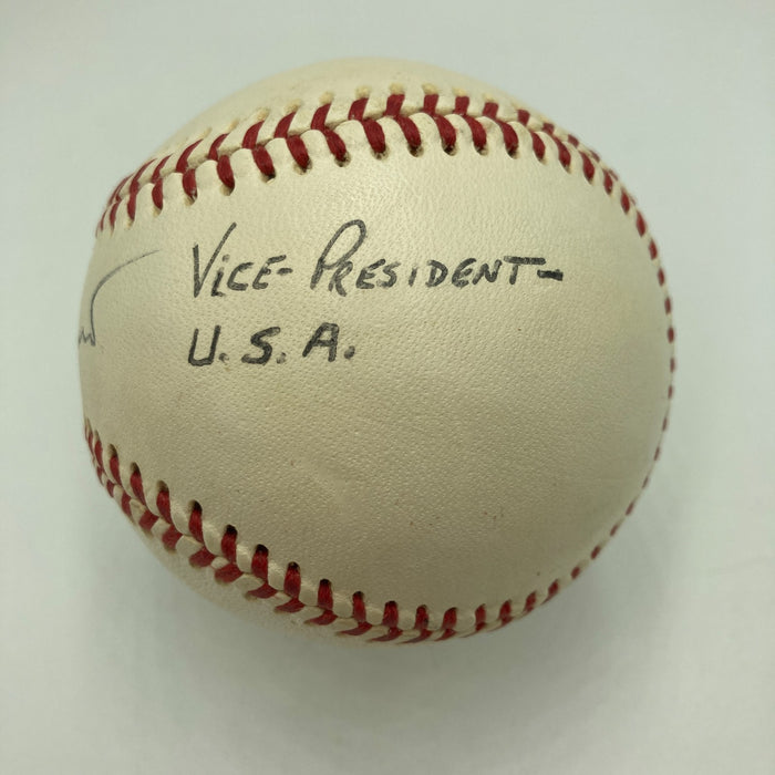 Vice President Spiro Agnew Single Signed 1969 American League Baseball JSA COA