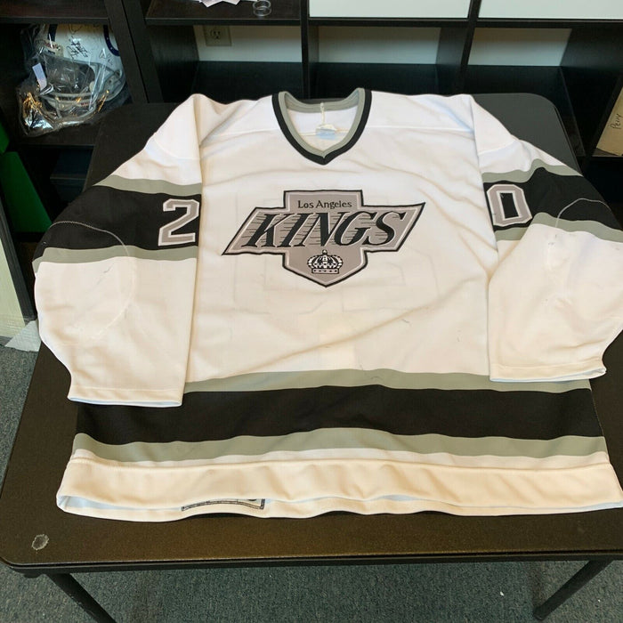 Luc Robitaille Signed Game Used 1980's Los Angeles Kings Jersey JSA Heavy Use