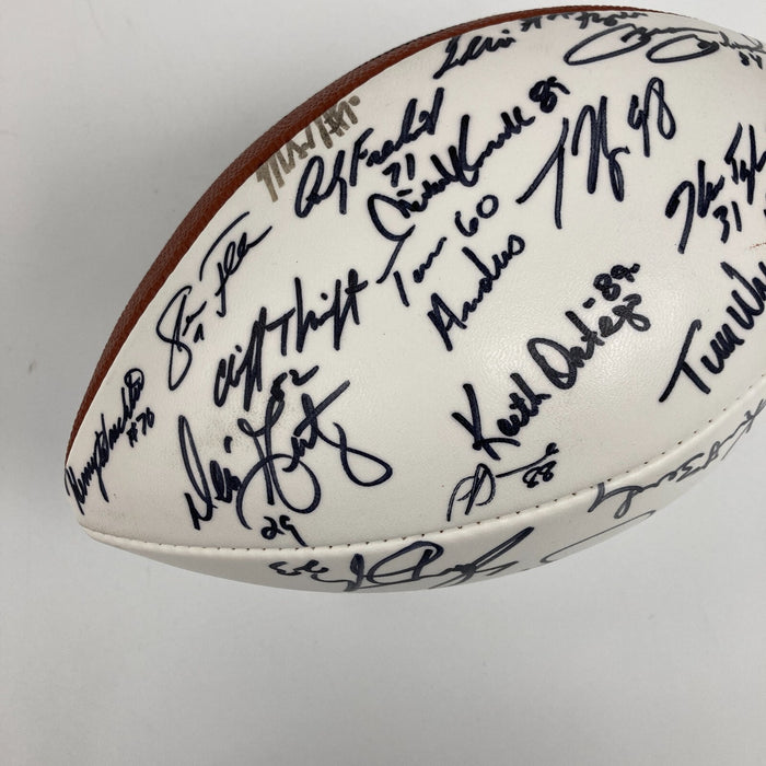 1985 Super Bowl Champs Chicago Bears Team Signed Football Walter Payton JSA COA