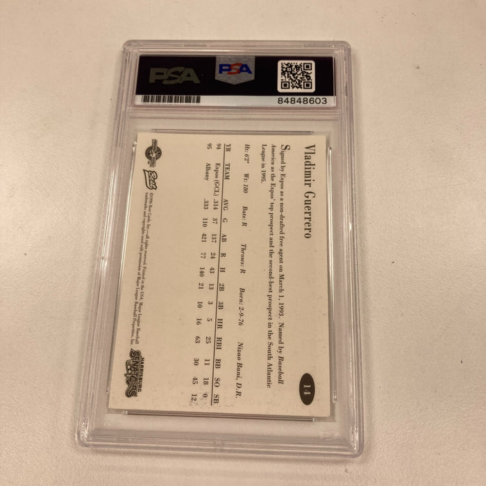 1996 Best Vladimir Guerrero Signed Autographed RC Rookie Card PSA DNA