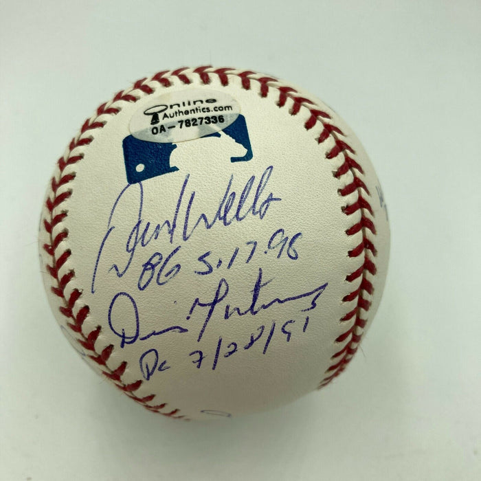 Sandy Koufax Randy Johnson Perfect Game Pitchers Signed Baseball 11 Sigs PSA DNA