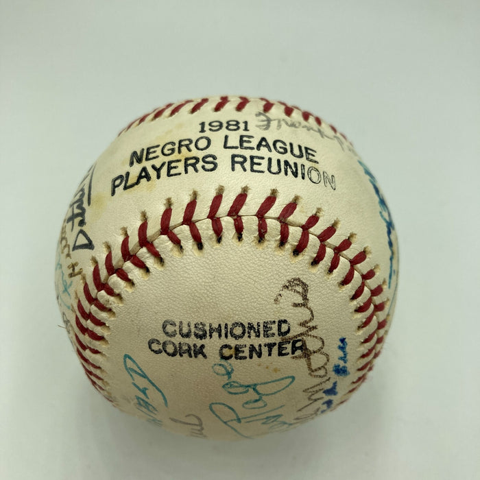 Satchel Paige Hilton Smith Negro League HOF Multi Signed Baseball JSA COA