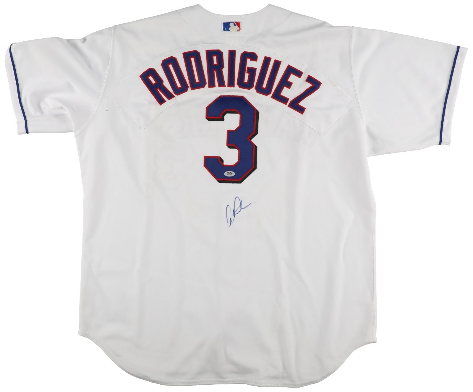 Alex Rodriguez Signed Texas Rangers Rawlings Game Model Home Jersey PSA DNA