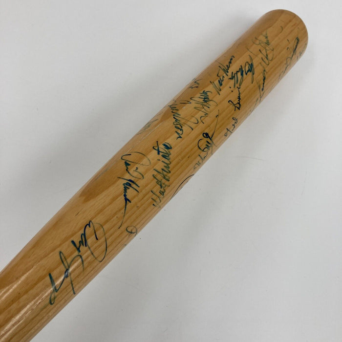 1988 Oakland Athletics American League Champions Team Signed Bat JSA COA