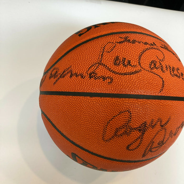 Roger Brown ABA Legend Hall Of Fame Class Of 1993 Signed Basketball JSA COA