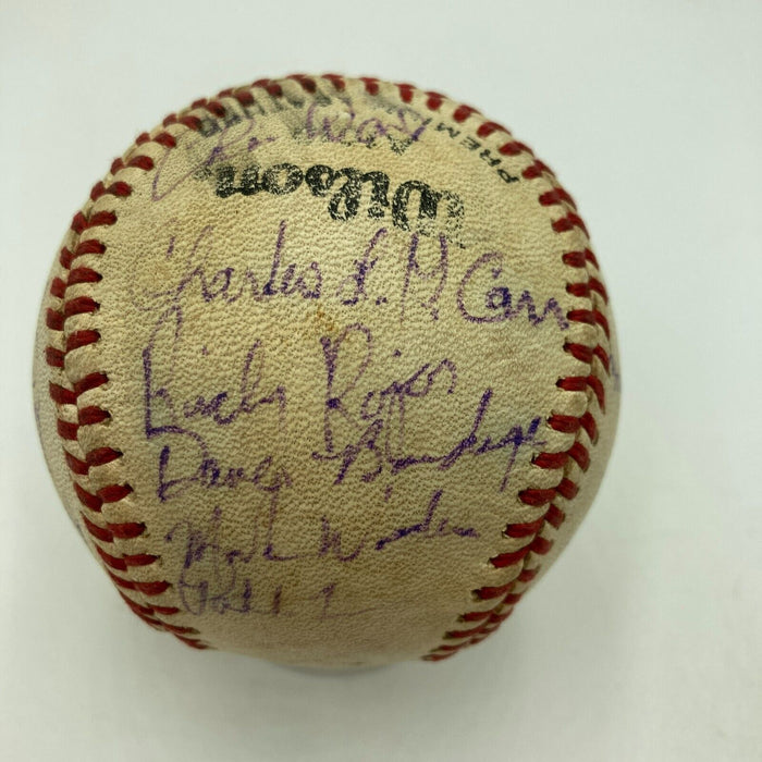 Ken Griffey Jr. Pre Rookie 1988 Vermont Mariners Team Signed Game Baseball JSA