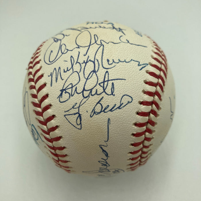 1977 Yankees World Series Champs Team Signed Baseball JSA COA