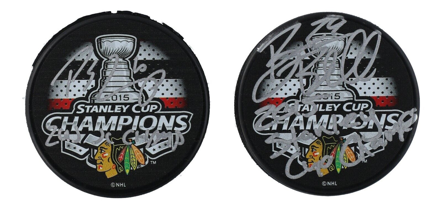 Chicago Blackhawks Signed Stanley Cup Puck Collection 14 Pucks