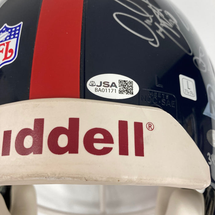 1990 New York Giants Super Bowl Champs Team Signed Full Size Helmet JSA Steiner