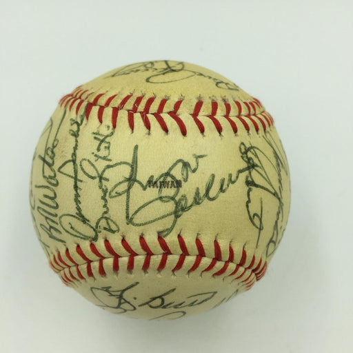 Beautiful 1981 New York Yankees American League Champs Team Signed Baseball JSA