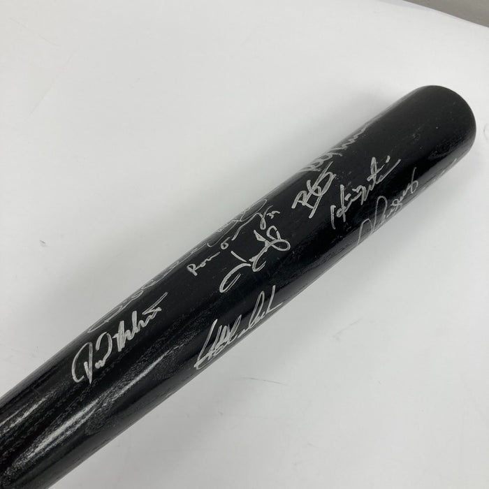2009 New York Yankees World Series Champs Team Signed Bat Steiner COA