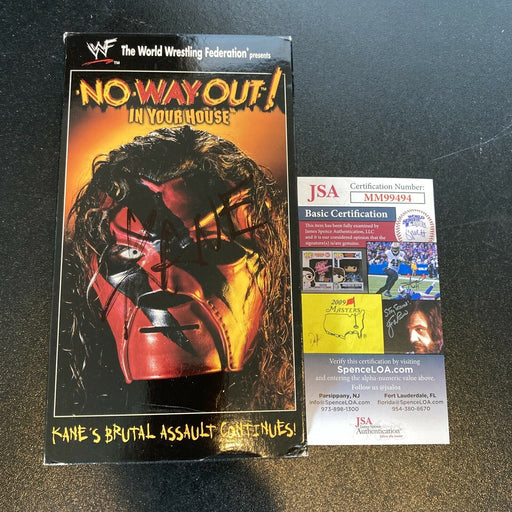 Kane Signed No Way Out WF Wrestling VHS Movie JSA COA