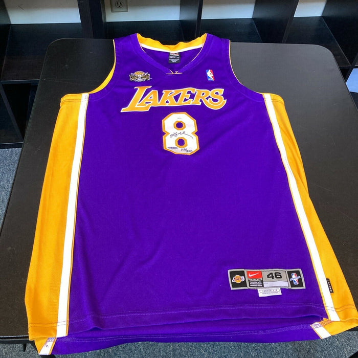 Kobe Bryant Signed 2000-01 Los Angeles Lakers Back 2 Back Pro Cut Jersey UDA JSA