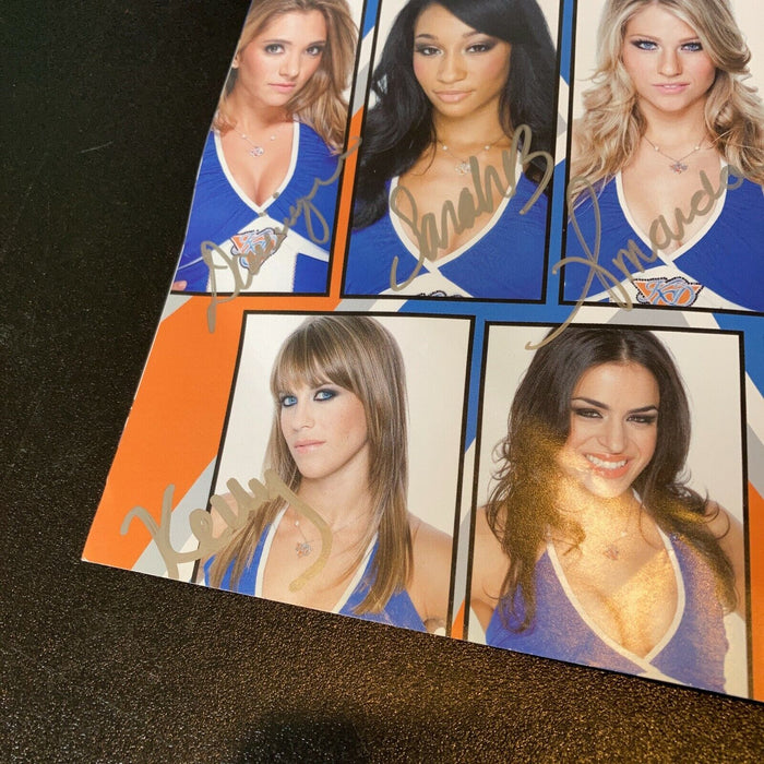 2010 New York Knicks City Dancers Cheerleaders Signed Basketball Program