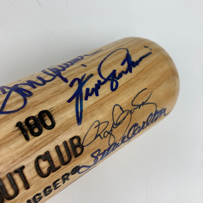 Nolan Ryan Tom Seaver  3,000 Strikeout Club Signed Baseball Bat Beckett COA