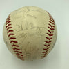 1969 Chicago Cubs Team Signed Baseball Ernie Banks Ron Santo Leo Durocher JSA