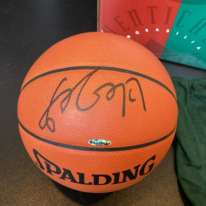 Yao Ming Signed Spalding Official NBA Game Basketball UDA Upper Deck COA & Box