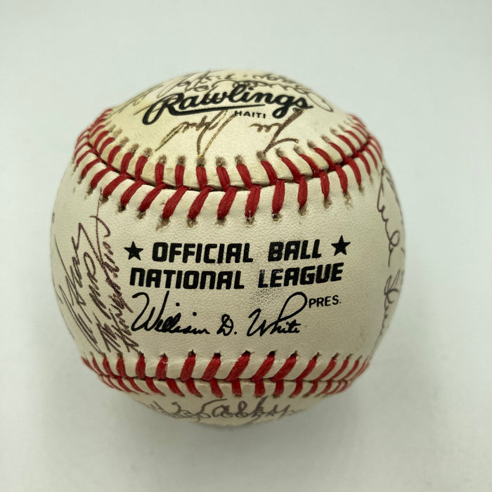 St. Louis Cardinals Hall Of Fame Legends Multi Signed Baseball Stan Musial JSA