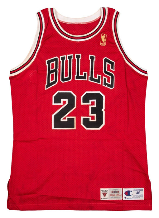 Michael Jordan Signed 1996-97 Chicago Bulls Game Issued Jersey JSA & MEARS COA