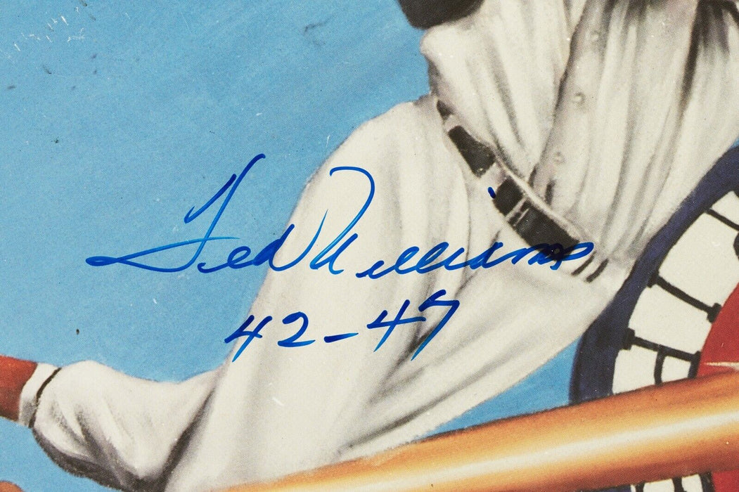 Mickey Mantle Ted Williams Carl Yastrzemski Triple Crown Signed 18x24 Photo BAS