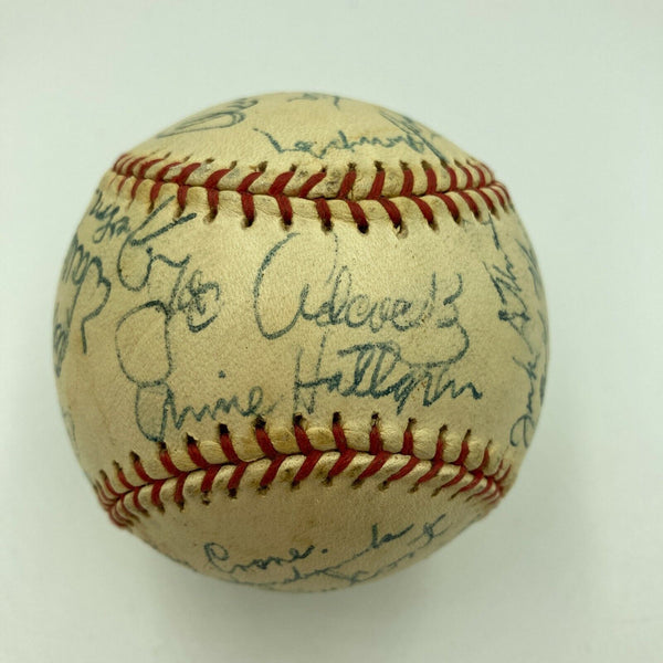 Nice 1953 Milwaukee Braves Team Signed Baseball 28 Sigs Eddie Mathews JSA COA