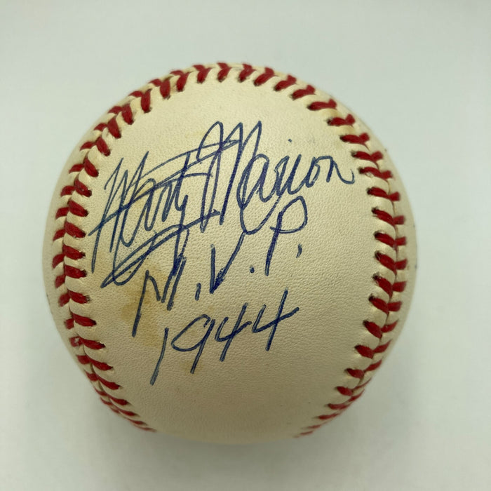 Stan Musial 1943, 1946, 1948 NL MVP Winners Signed Baseball JSA COA