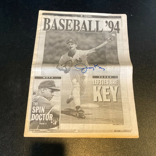 Jimmy Key New York Yankees Signed Autographed 1994 Newspaper