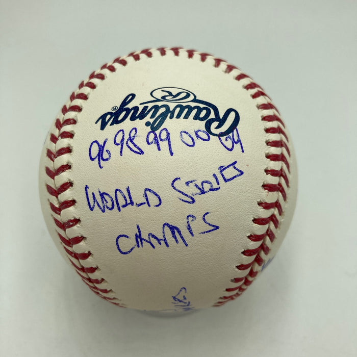 John Sterling Signed Heavily Inscribed STAT Baseball JSA COA RARE!