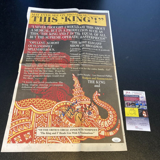 Lou Diamond Phillips & Donna Murphy Signed Photo With JSA COA