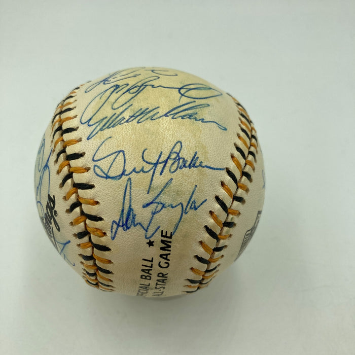 1994 All Star Game National League Team Signed Baseball Barry Bonds PSA DNA COA