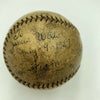 1927 Chicago White Signed Game Used Baseball Bibb Falk Willie Kamm JSA COA