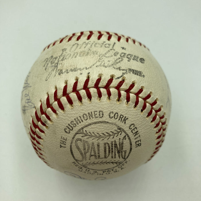 1965 All Star Game Team Signed Baseball Roberto Clemente Hank Aaron PSA Beckett