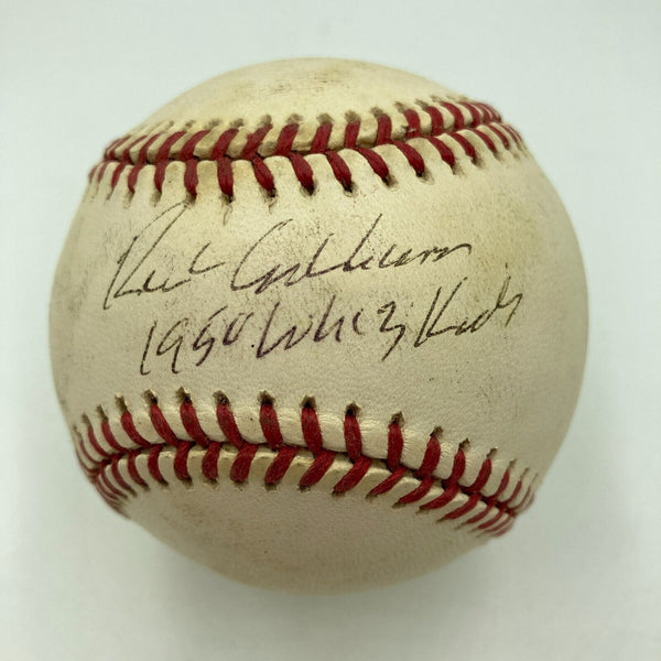 Richie Ashburn 1950 Whiz Kids Signed Official National League Baseball JSA COA