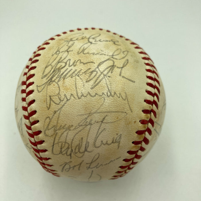 1981 New York Yankees American League Champs Team Signed Baseball