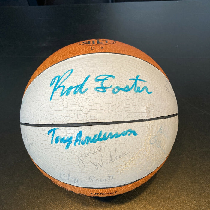 1979–80 UCLA Bruins NCAA Champs Team Signed Official Final Four Basketball JSA