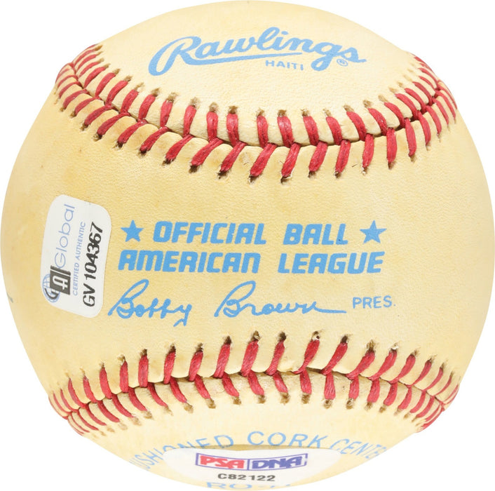 Mickey Charles Mantle Full Name Signed American League Baseball PSA DNA COA