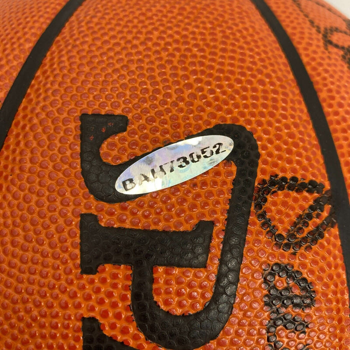 1976-77 Portland Trail Blazers NBA Champs Team Signed Basketball UDA JSA COA