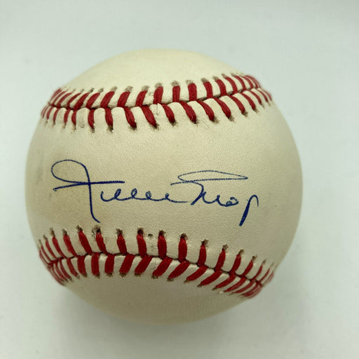 Willie Mays Signed Autographed Official National League Baseball PSA DNA COA