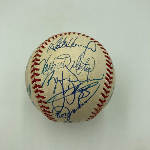 Frank Thomas 1995 Chicago White Sox Team Signed American League Baseball JSA COA
