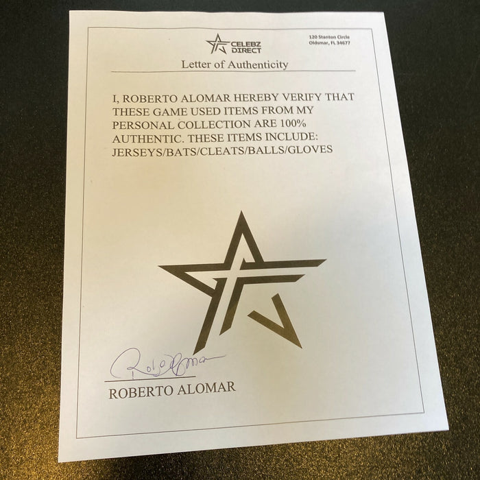 1991 Toronto Blue Jays Team Signed Roberto Alomar Playoffs Game Used Bat Beckett