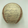 1961 New York Yankees W.S. Champs Team Signed Baseball Mickey Mantle Maris BAS