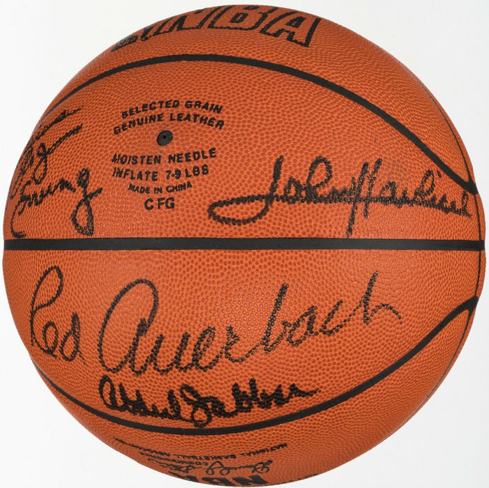 Wilt Chamberlain Bill Russell Jabbar Dr. J NBA Legends Signed Basketball JSA COA