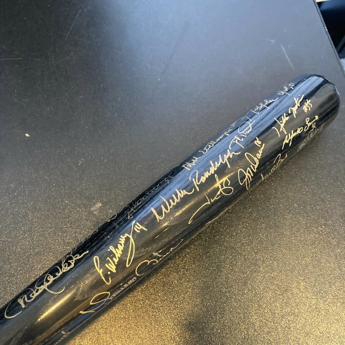 2003 Yankees Team Signed World Series Bat Derek Jeter Mariano Rivera MLB Holo