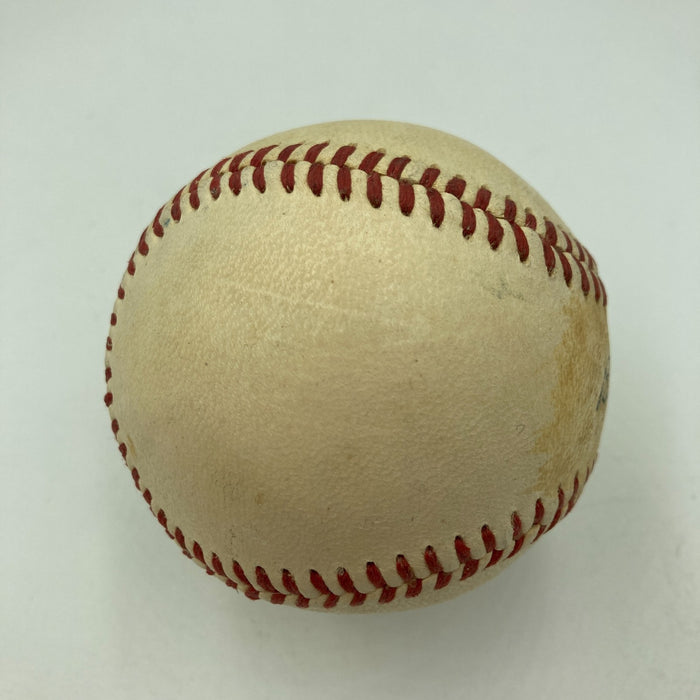 Ben Paschal Single Signed Baseball 1927 Yankees The Only One Known JSA COA