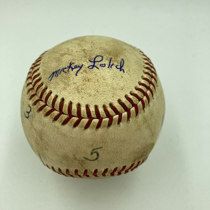 Mickey Lolich Signed Career Win No. 121 Final Out Game Used Baseball Beckett COA