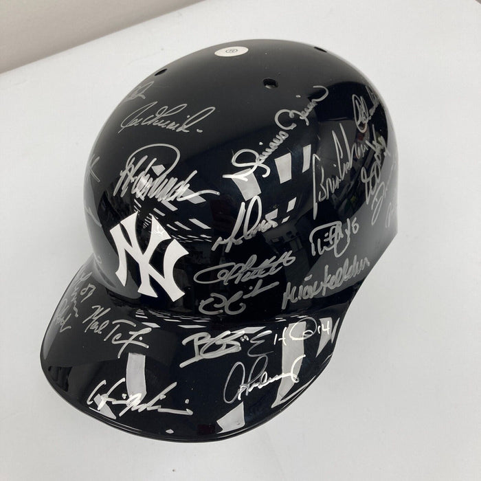 2009 New York Yankees World Series Champs Team Signed Helmet JSA COA Steiner