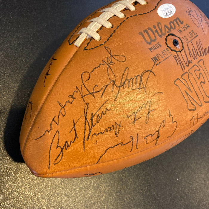 1979 Green Bay Packers Team Signed Wilson NFL Game Football Bart Starr JSA COA
