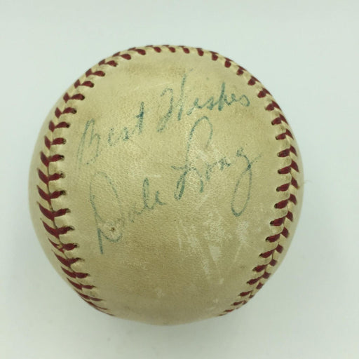 1950's Dale Long Early Career Signed Game Used National League Baseball JSA COA